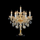 lampe de table en cristal de luxe pour décoration intérieure