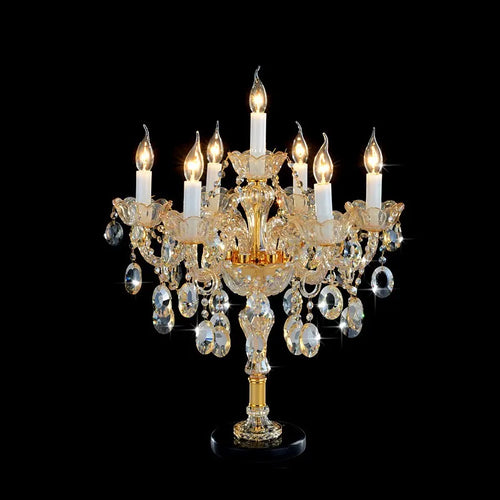 lampe de table en cristal de luxe pour décoration intérieure - vue 2 sur 6