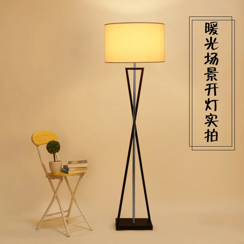 lampadaire led en tissu de fer nordique pour intérieur moderne - vue 3 sur 6