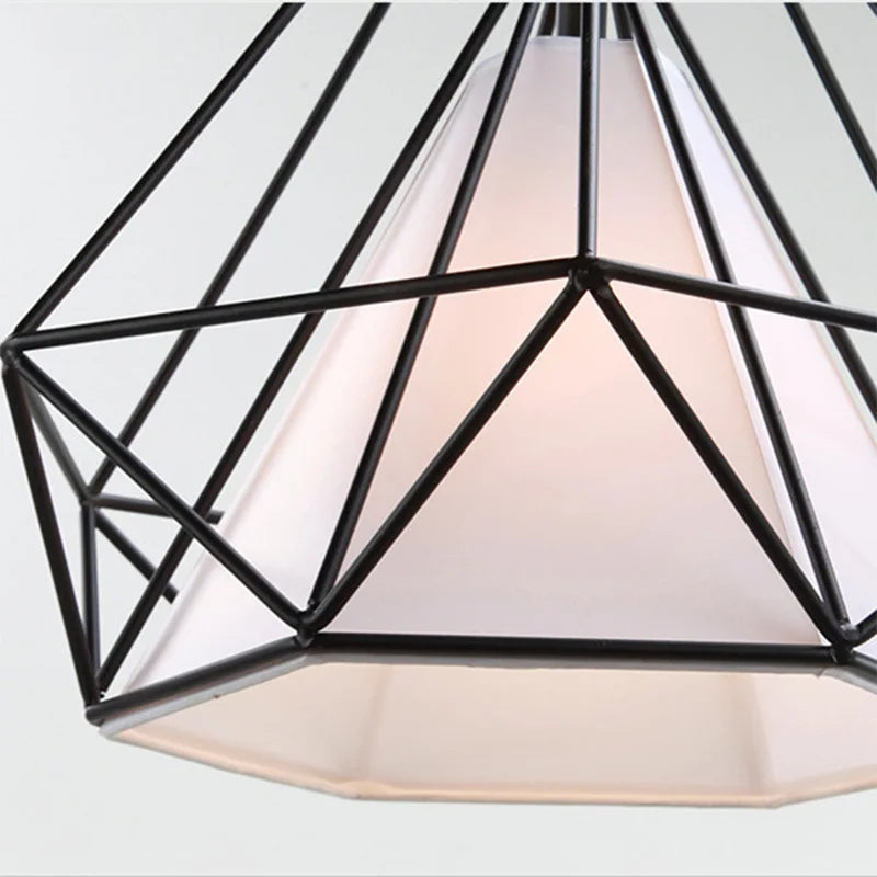 cage à oiseaux suspension lumières rétro minimaliste moderne - vue 5 sur 8