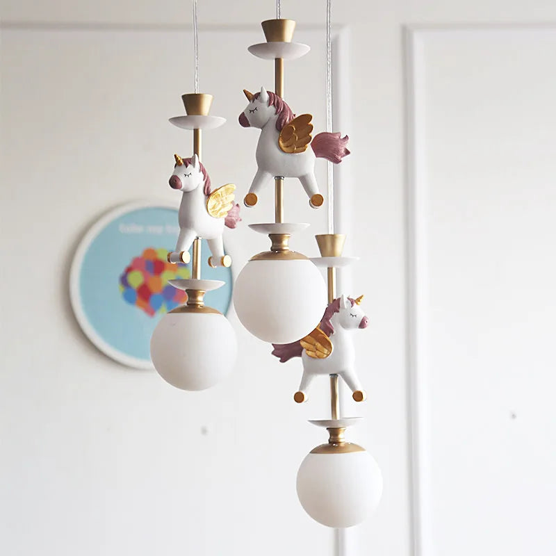 lampe de chevet suspendue en bois moderne pour enfants - vue 5 sur 13