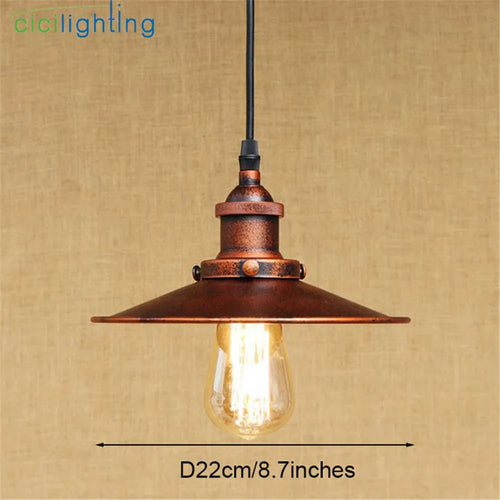 Edison lampe Loft Vintage industriel rétro Suspension lumière E27 support lampara Colgantes Suspension Luminaire éclairage rustique - vue 3 sur 5