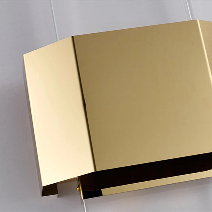 applique murale en acier inoxydable et cristal minimaliste - vue 6 sur 6