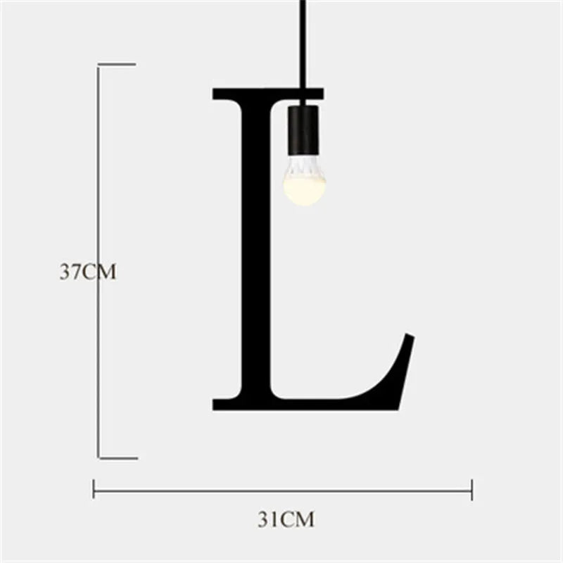 suspension nordique diy love luminaire décoratif pour loft et bar - vue 14 sur 29