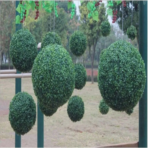 boule de buis artificielle décoration pour jardin mariage et fêtes - vue 3 sur 12