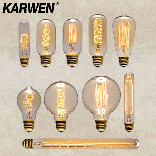 ampoule vintage edison à filament lot de six pièces - vue 2 sur 18