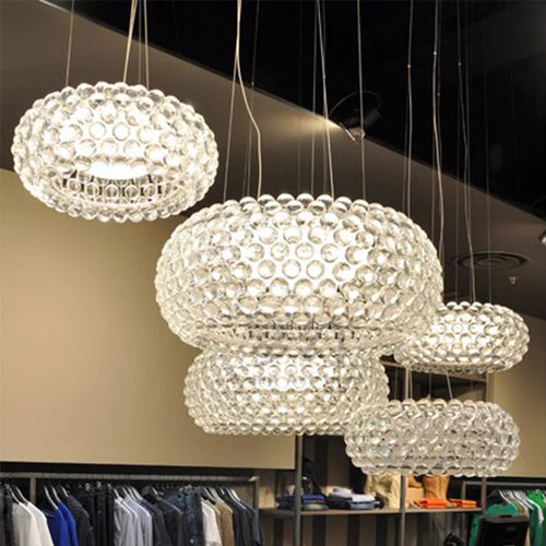 suspension moderne nordique ronde pour espace contemporain - vue 2 sur 6