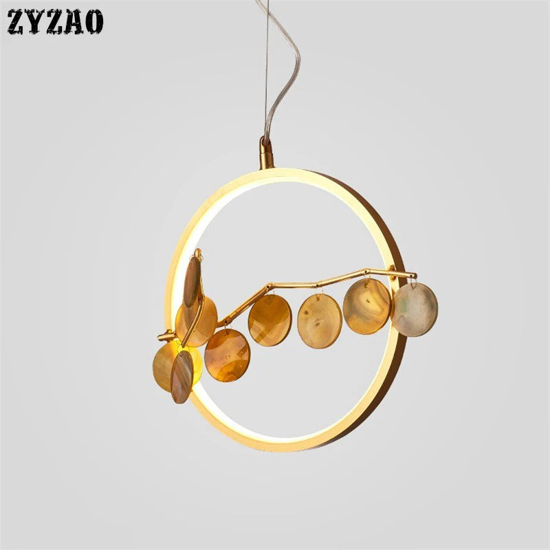 suspension en agate design post-moderne pour intérieur élégant - vue 4 sur 10