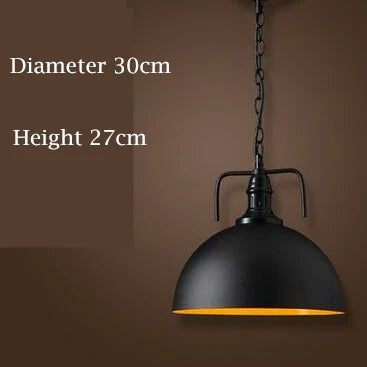 suspension style loft led vintage industriel noir