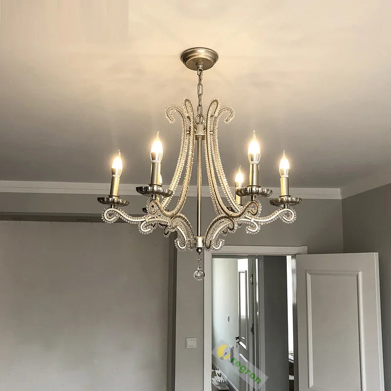 lustre en cristal rétro pour un éclairage tendance intérieur - vue 3 sur 12