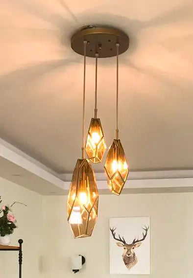 suspension art déco diamant pour éclairage intérieur et extérieur - vue 16 sur 15