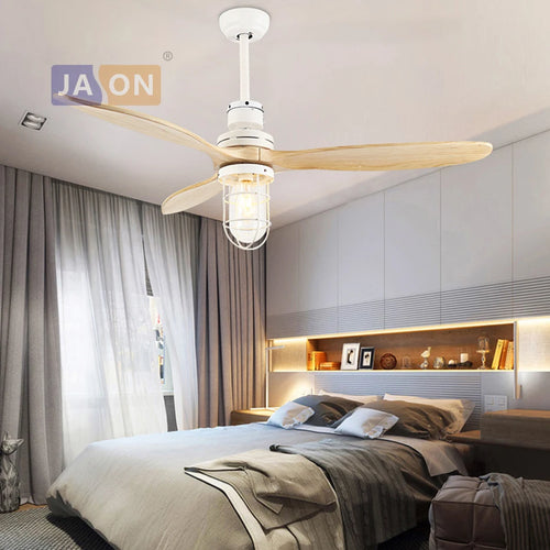 plafonnier industriel en fer et bois avec lumière led - vue 3 sur 6