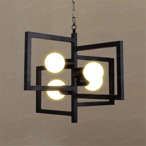 support de lampe suspension vintage industriel pour allée - vue 9 sur 8