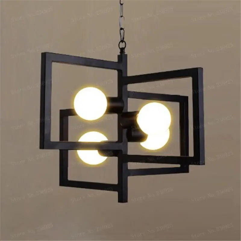 support de lampe suspension vintage industriel pour allée - vue 8 sur 8