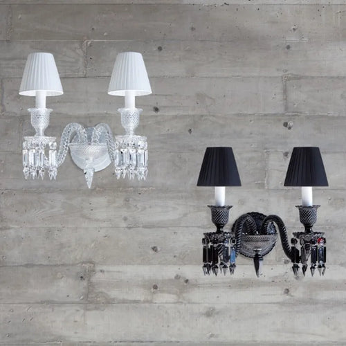 applique murale en cristal pour éclairage intérieur et mariage - vue 8 sur 10