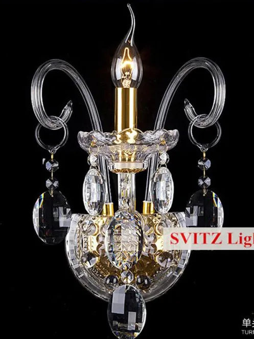 lustre en cristal moderne avec lumière design élégant - vue 7 sur 11