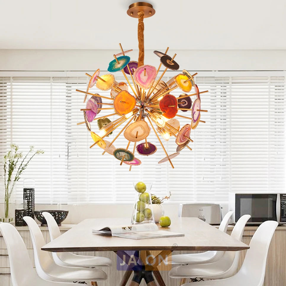 suspension design en agate de fer pour intérieur élégant - vue 4 sur 6