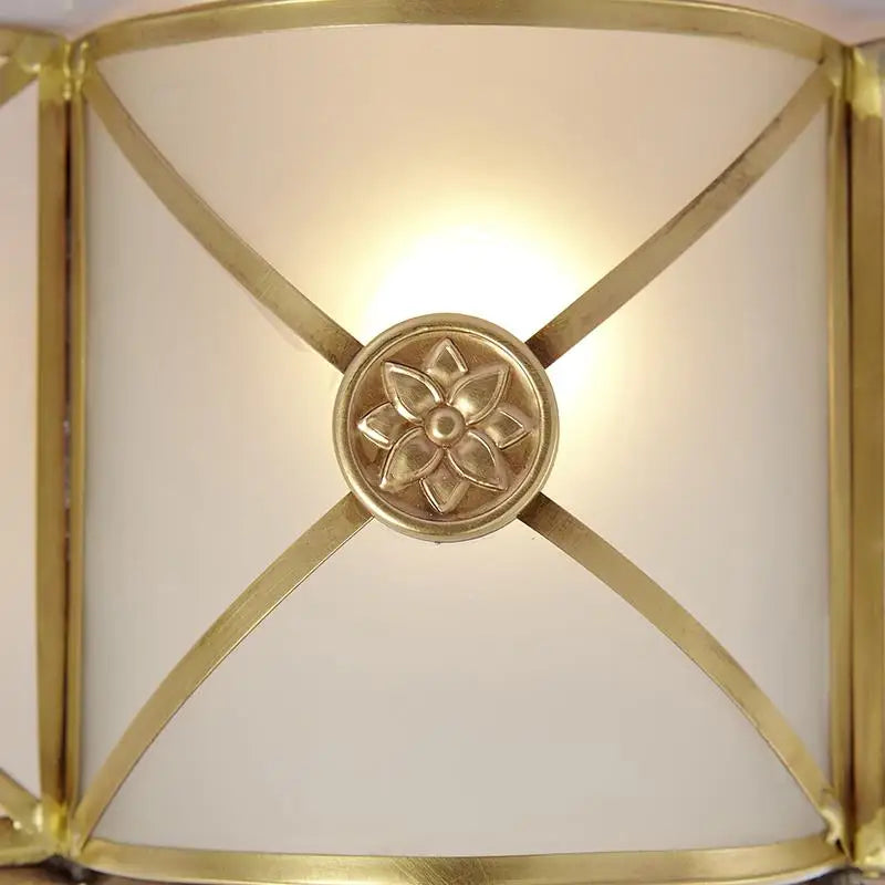 plafonnier rond en cuivre pour éclairage intérieur élégant - vue 3 sur 6