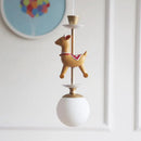 lampe de chevet suspendue en bois moderne pour enfants