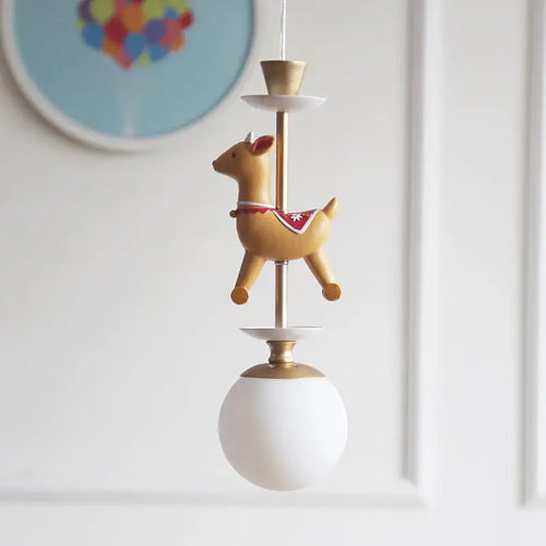 lampe de chevet suspendue en bois moderne pour enfants - vue 14 sur 13