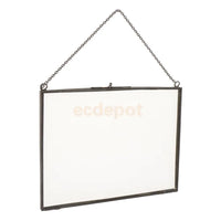 cadre photo double face style industriel pour plantes et portraits