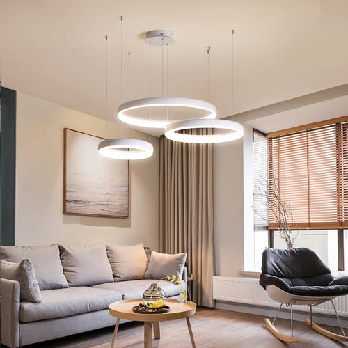 suspension moderne à led pour décoration intérieure et commerciale - vue 6 sur 6