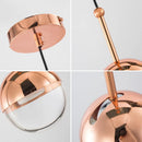 suspension led moderne nordique seeddesign dora en verre pour loft industriel