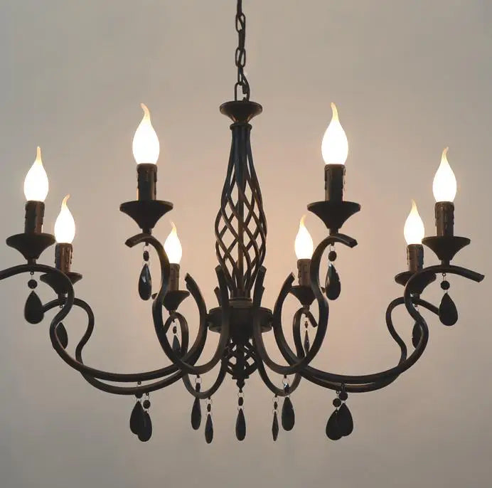 lustre en fer à led pour un éclairage rustique et élégant - vue 11 sur 14