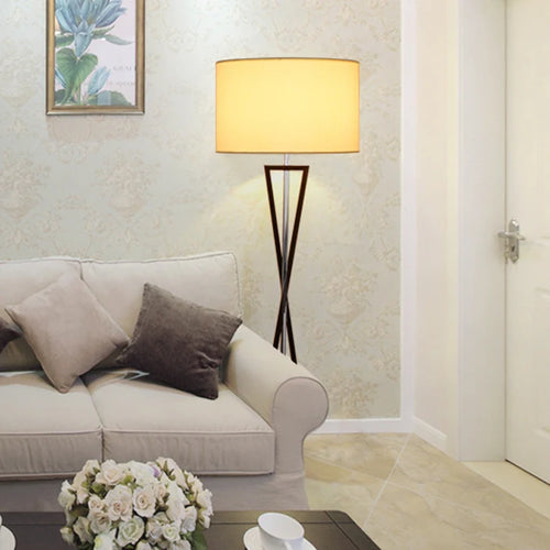 lampadaire led en tissu de fer nordique pour intérieur moderne - vue 5 sur 6