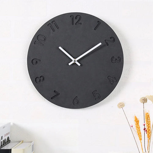 horloge murale numérique en bois design moderne décoration intérieure silencieuse - vue 3 sur 9