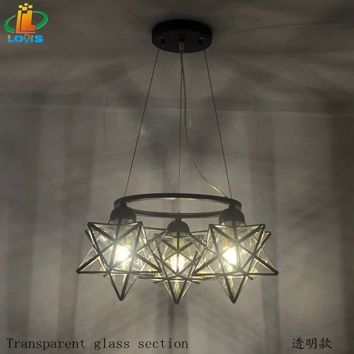 lustre pentacle créatif pour bar restaurant et intérieur