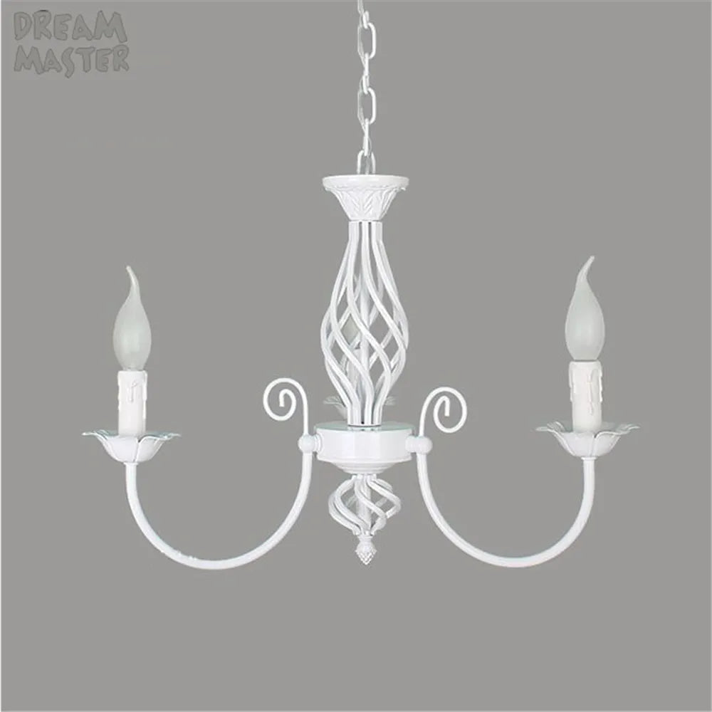 Lustre au Style européen à bougies moderne LED - vue 4 sur 10