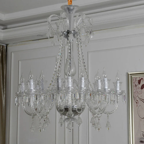 lustre en cristal à led pour un éclairage de luxe modernisé - vue 4 sur 10