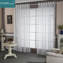 Voilage brodé motifs floraux style europe americain elegant