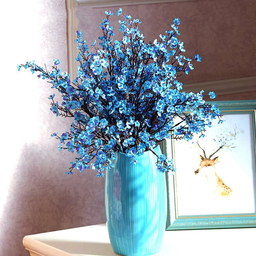branche fleur cerisier rose en plastique pour décoration mariage et bricolage - vue 4 sur 13