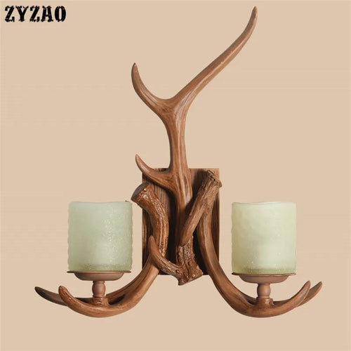 applique murale décorative en bois de cerf pour intérieur - vue 3 sur 7