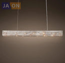 suspension en cristal rétro avec éclairage led élégant