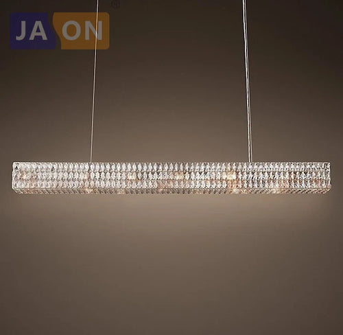 suspension en cristal rétro avec éclairage led élégant - vue 3 sur 6
