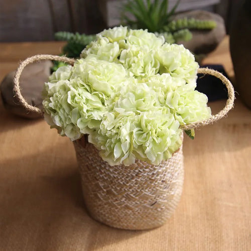 fleurs artificielles hortensias soie pour mariage décoration élégante - vue 3 sur 12