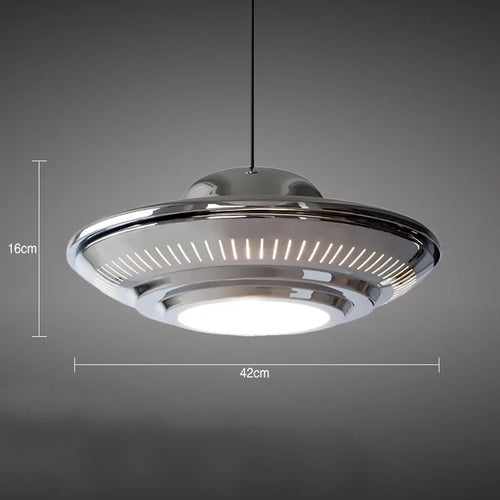 gzmj suspension ufo moderne en métal plaqué décoration - vue 9 sur 8
