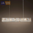 suspension en cristal rétro avec éclairage led élégant