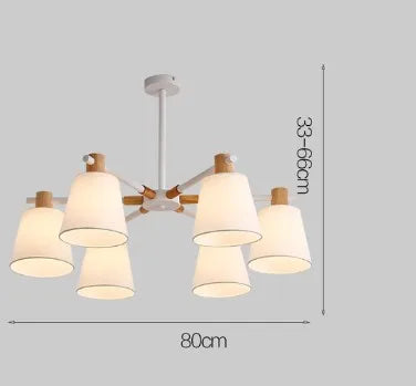 lustre à led design nordique pour éclairage suspendu moderne - vue 11 sur 17
