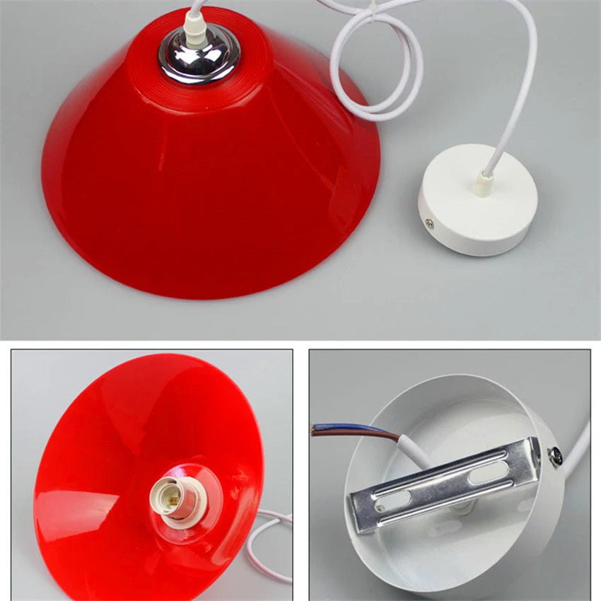 Nordique PVC suspension LED lumière abat-jour en plastique salle à manger lampe suspendue lampes suspendues Luminaire Suspendu Luminaire Suspendu - vue 5 sur 15