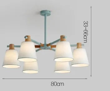 lustre à led design nordique pour éclairage suspendu moderne - vue 14 sur 17