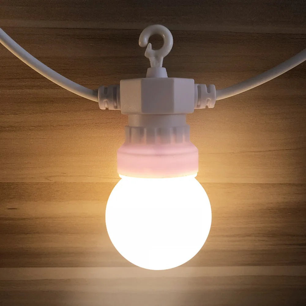 guirlande lumineuse led festoon globe étanche pour événements extérieurs - vue 3 sur 8