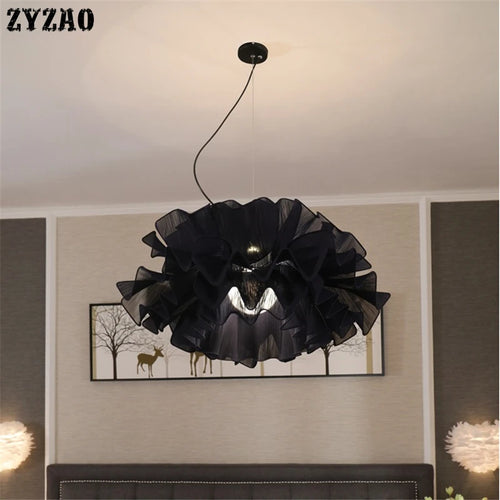 suspension en tissu moderne pour un éclairage romantique nordique - vue 6 sur 12