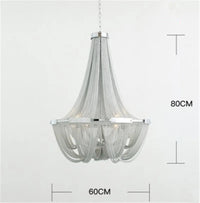 suspension moderne en aluminium design pour un éclairage élégant