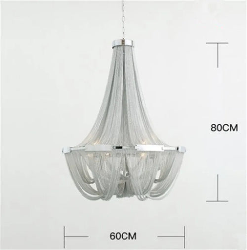 suspension moderne en aluminium design pour un éclairage élégant