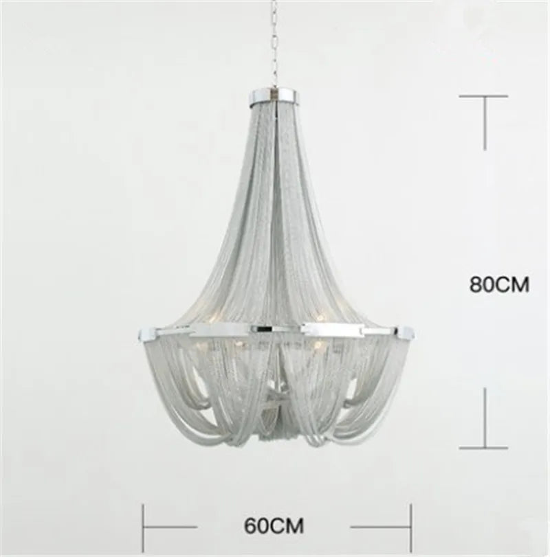 suspension moderne en aluminium design pour un éclairage élégant