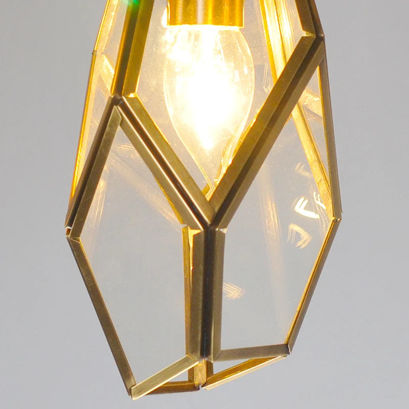 suspension art déco diamant pour éclairage intérieur et extérieur - vue 6 sur 15